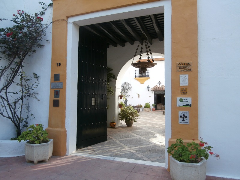 Hacienda El Santiscal entrance